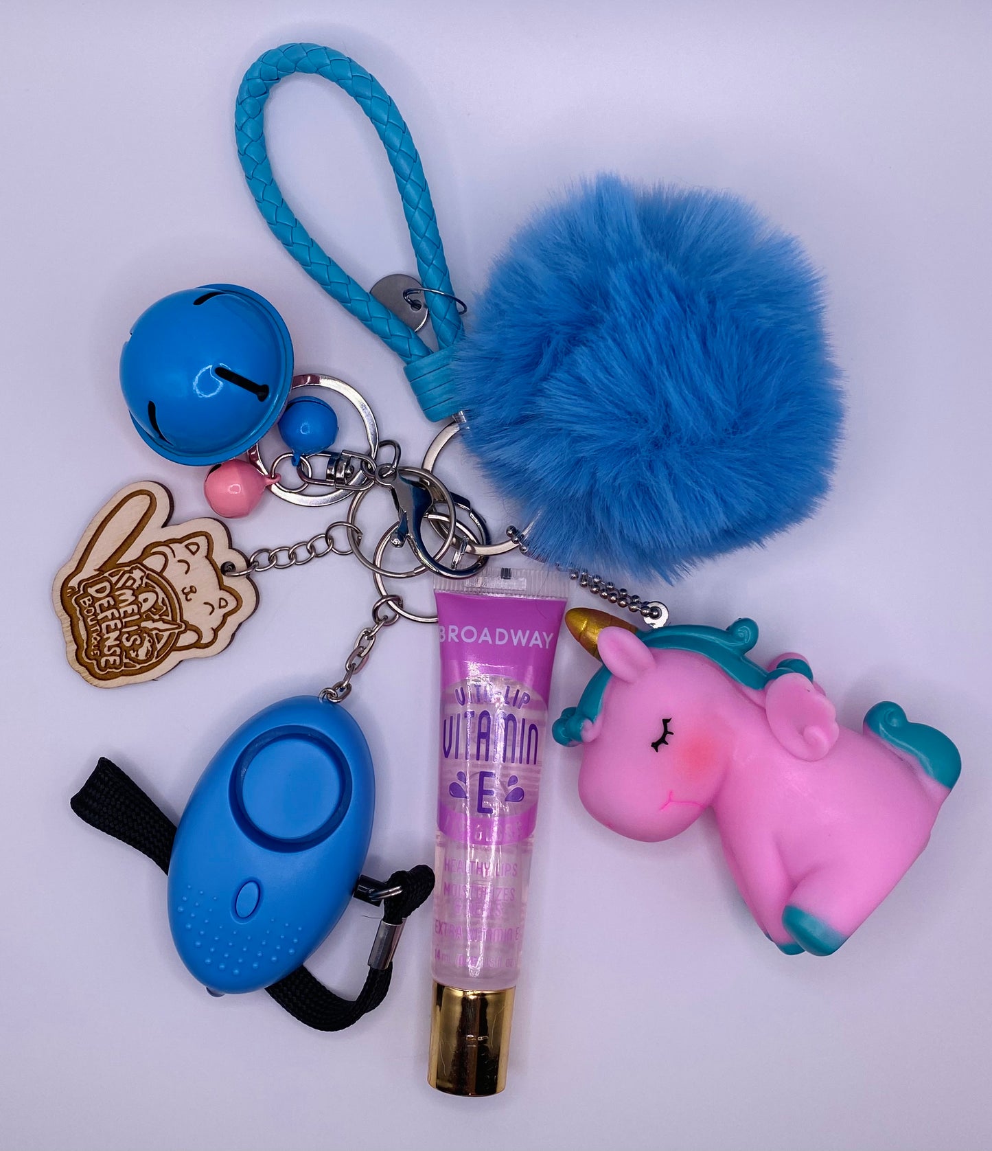 Unicorn Squeaker Keychain Set