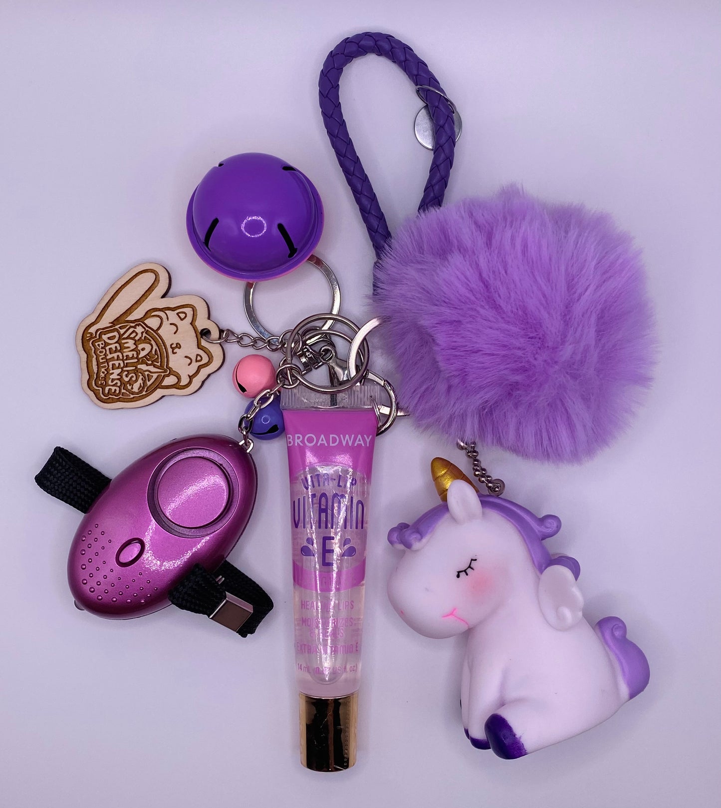Unicorn Squeaker Keychain Set