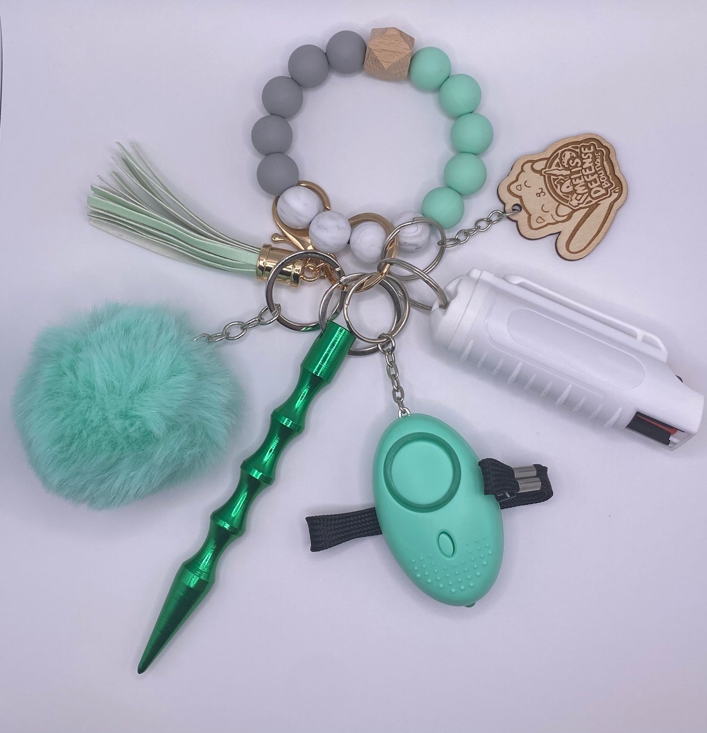 Silicone Beaded Keychain Sets