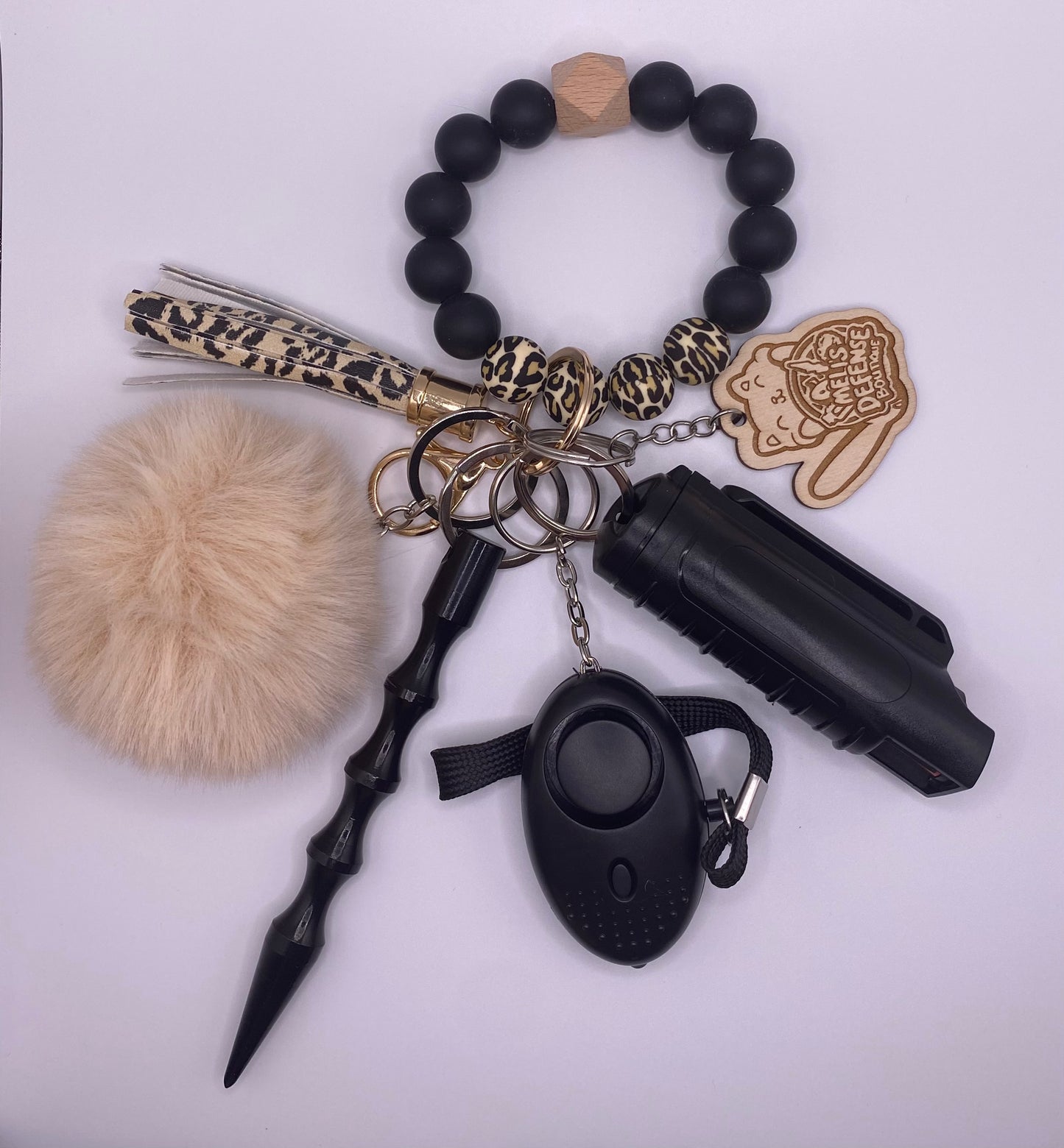 Silicone Beaded Keychain Sets