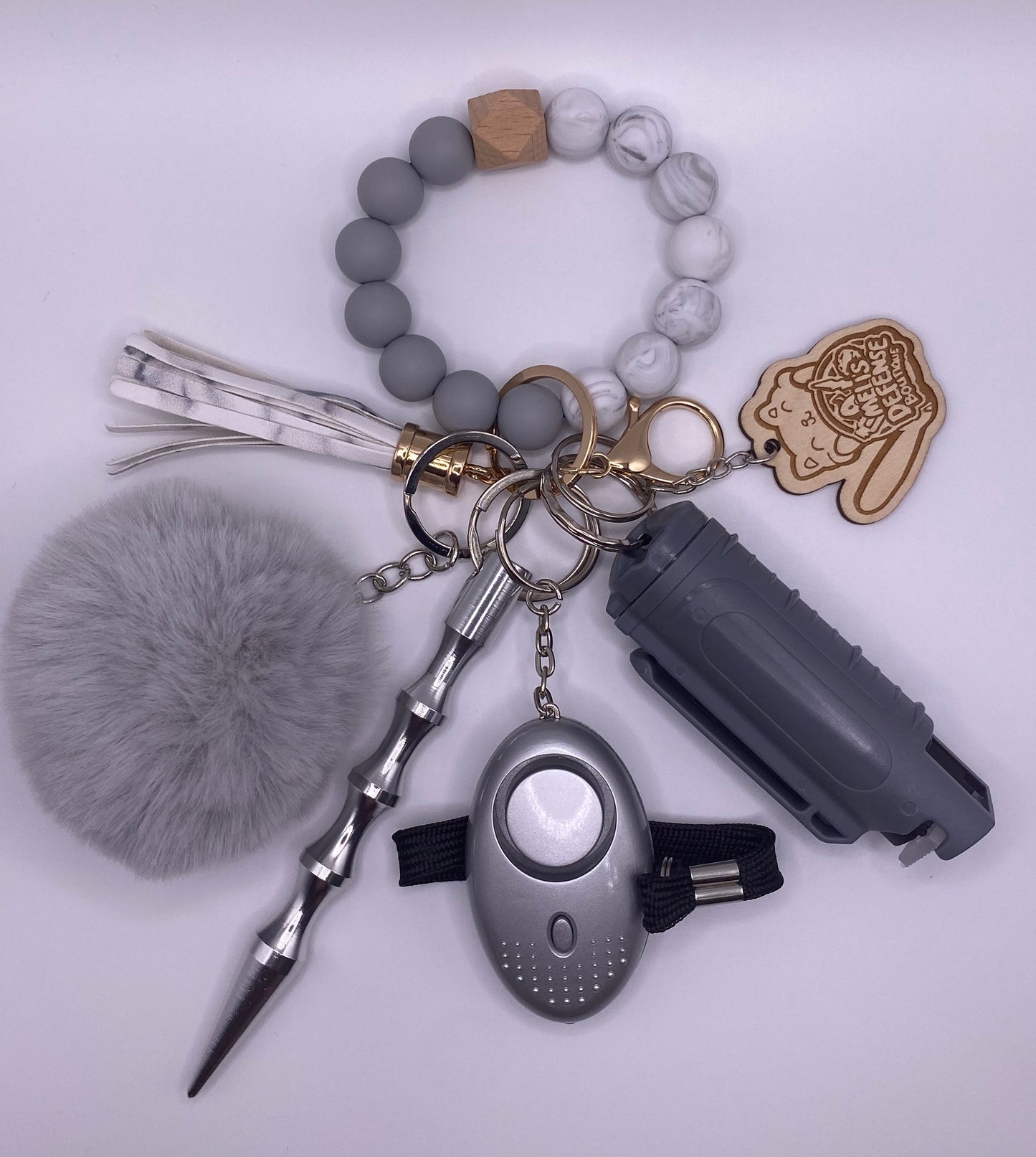 Silicone Beaded Keychain Sets