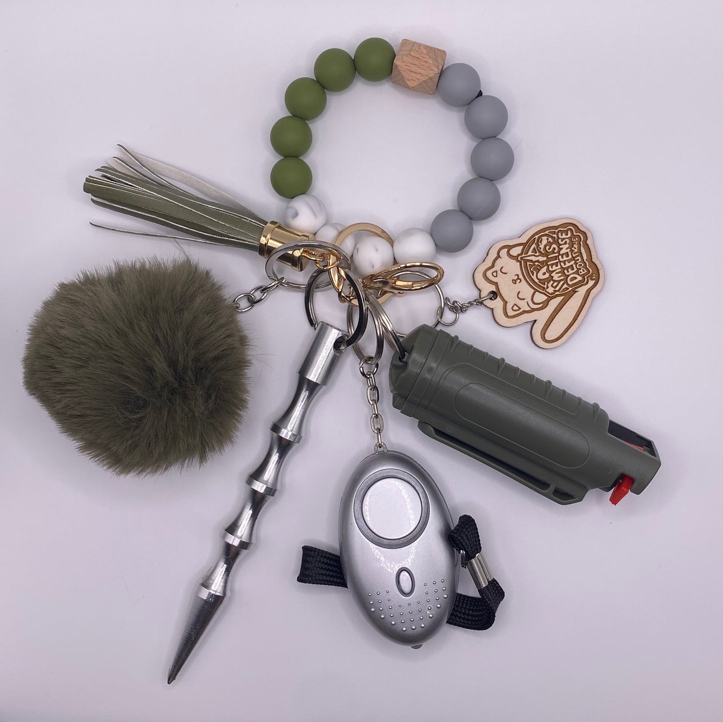 Silicone Beaded Keychain Sets