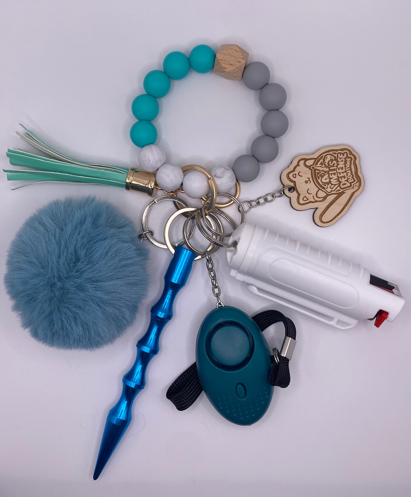 Silicone Beaded Keychain Sets