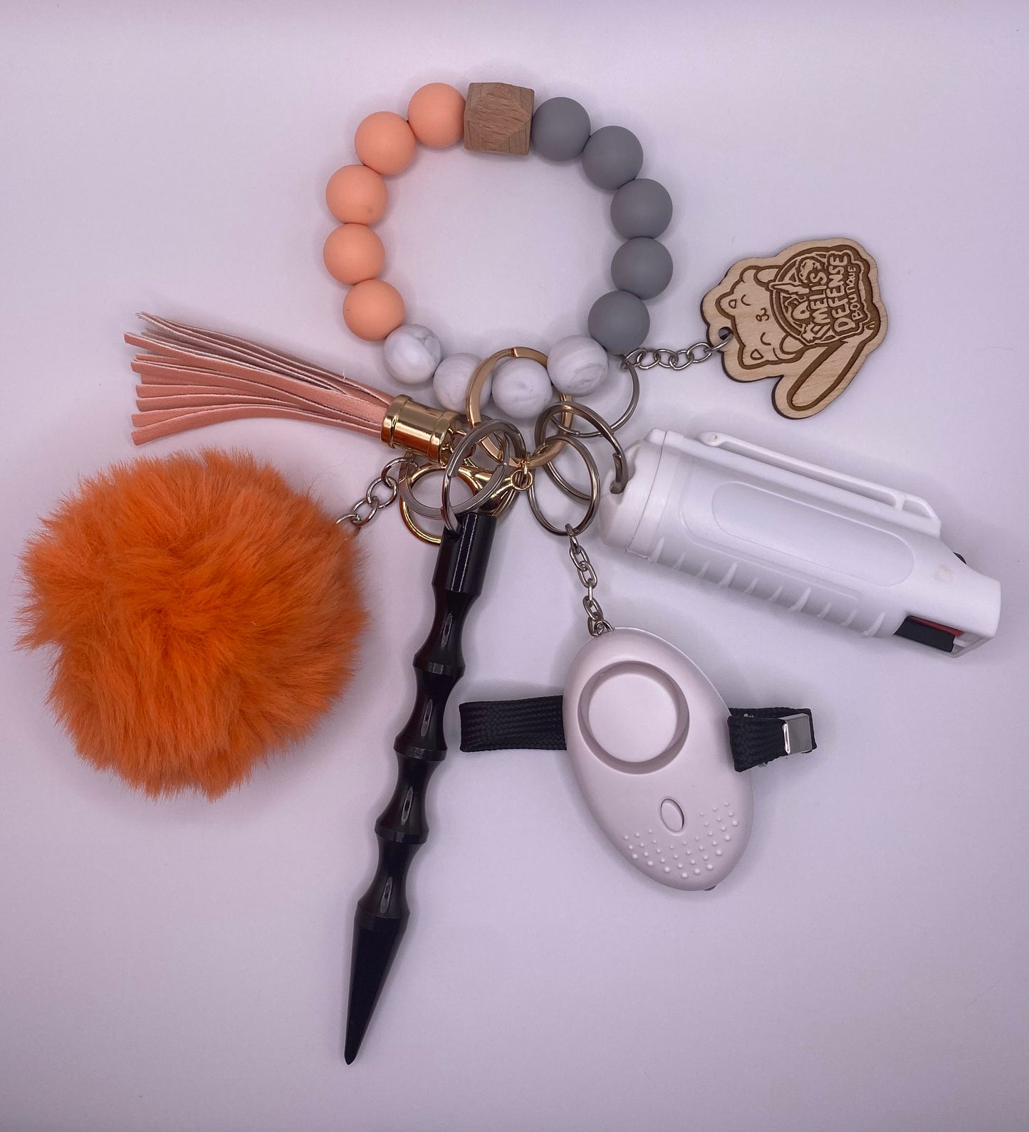 Silicone Beaded Keychain Sets