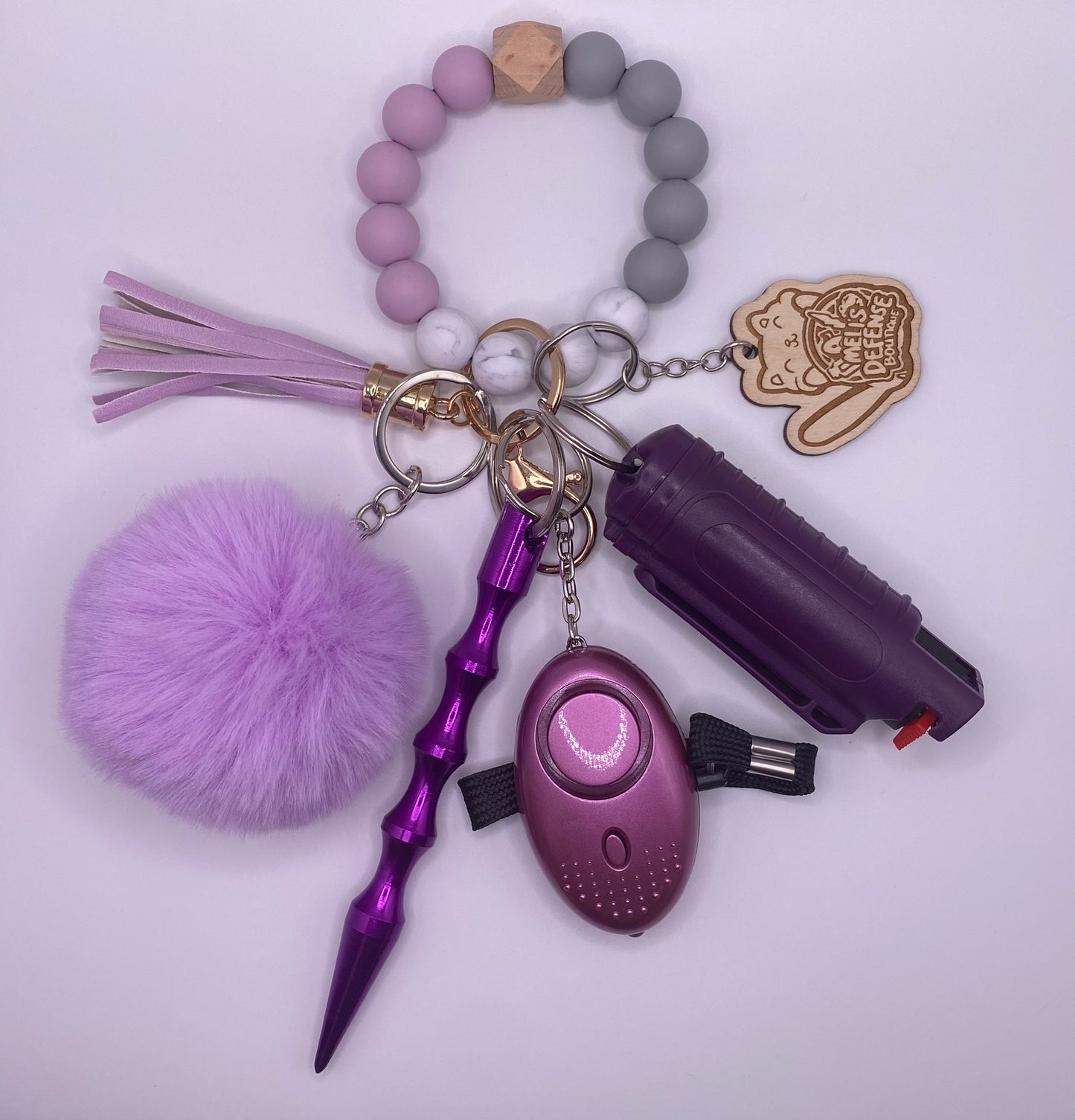 Silicone Beaded Keychain Sets