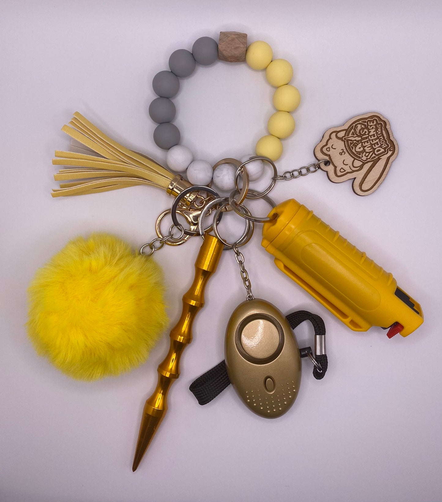 Silicone Beaded Keychain Sets