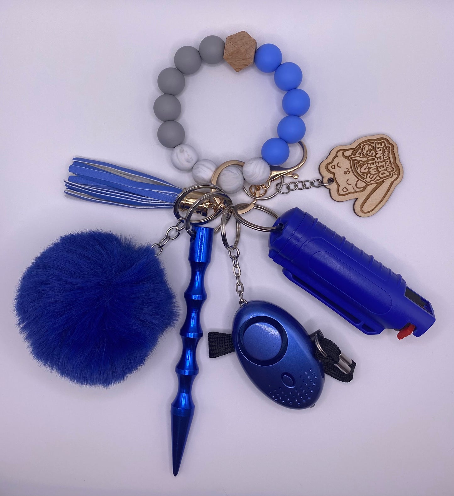 Silicone Beaded Keychain Sets